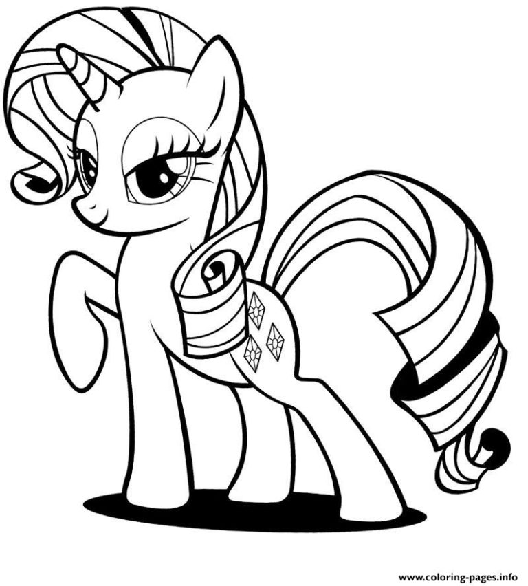 Rainbow Dash My Little Pony Coloring Pages Applejack