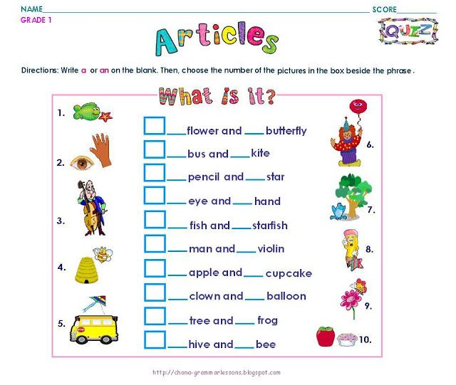 English Activity Sheets For Grade 3