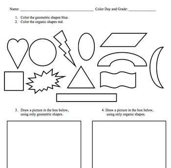 Drawing Shapes Worksheets For Grade 1
