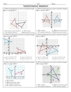8th Grade Geometry Transformations Worksheet