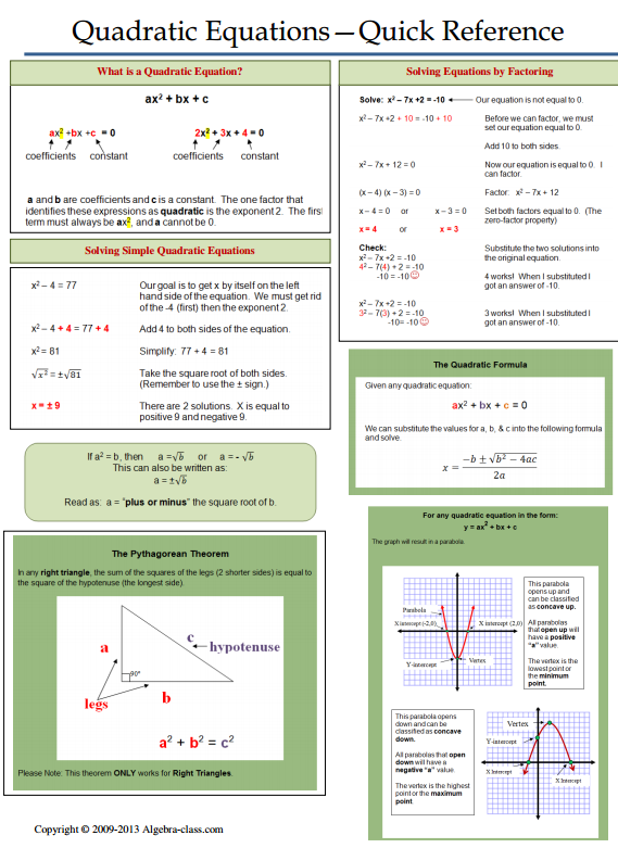 Quadratic Formula Quadratic Functions Worksheet With Answers