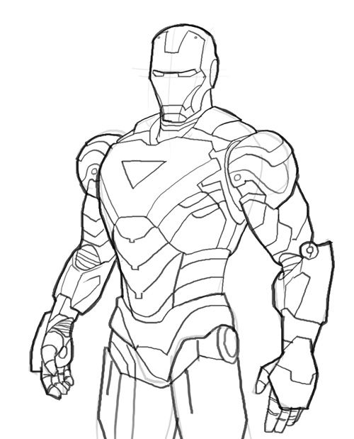 Printable Coloring Pages For Boys Iron Man