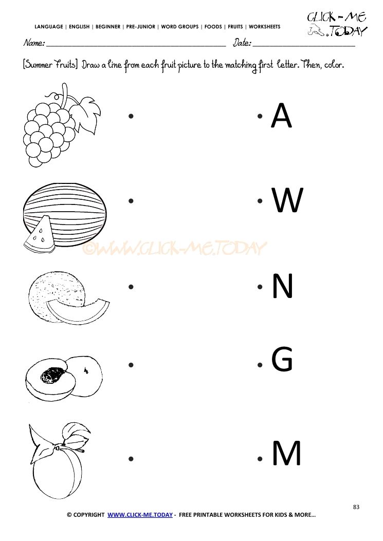 Matching Type Alphabet Matching Worksheets For Pre-k