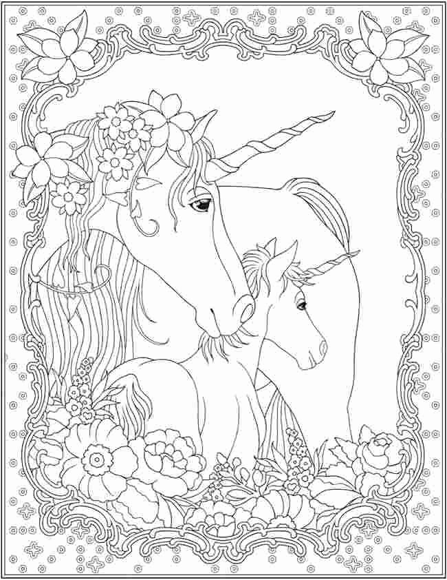 Hard Beautiful Unicorn Unicorn Coloring Pages