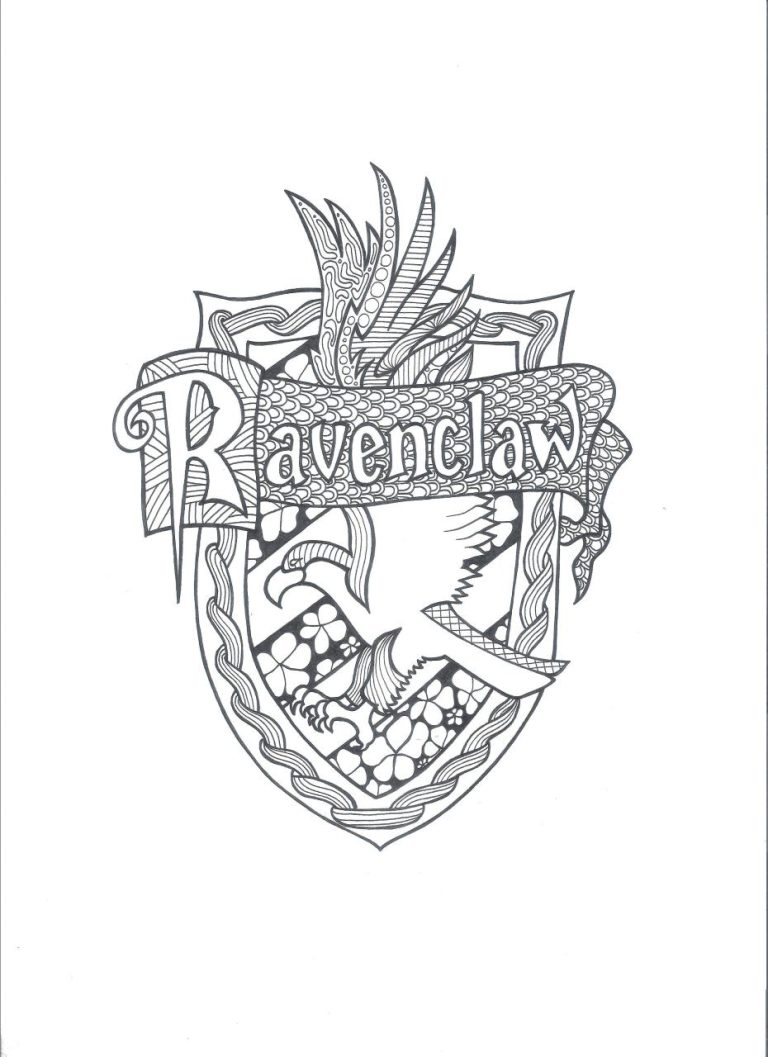 Hogwarts Crest Coloring Pages