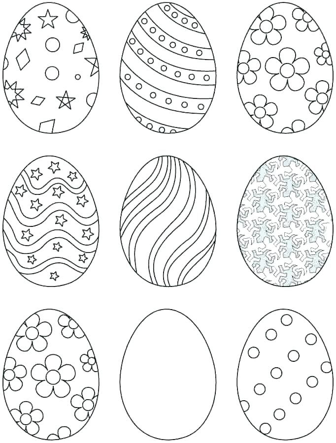 Coloring Pages For Kids Easter Eggs
