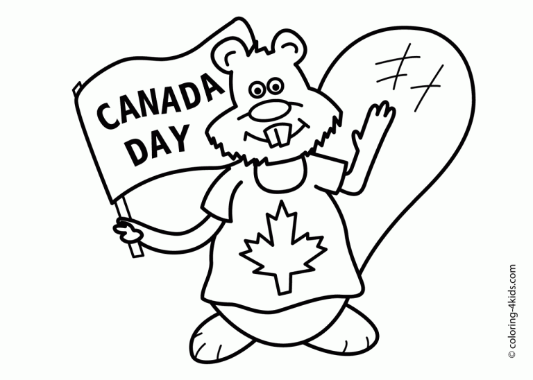 Beaver Coloring Page Printable