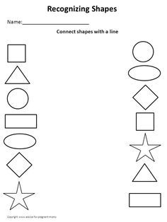 Educational Matching Worksheets For 3 Year Olds