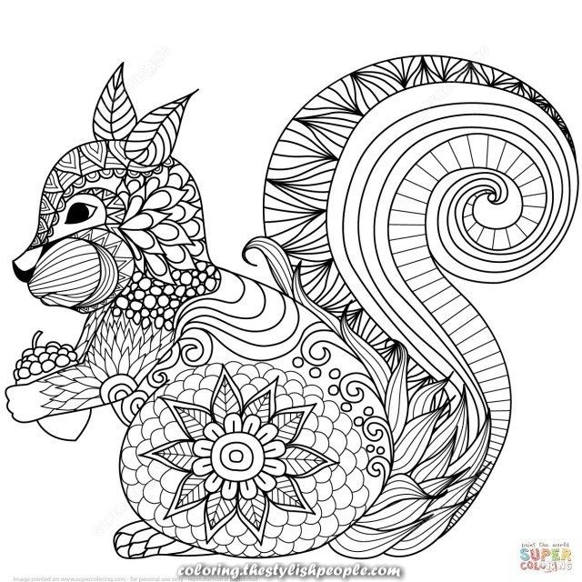 Simple Mandala Coloring Pages Animals