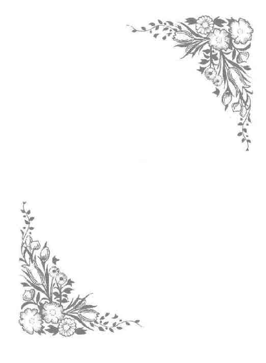 Simple Flower Border Coloring Pages