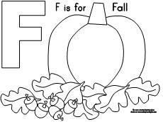 Coloring Pages For Kids Fall Theme