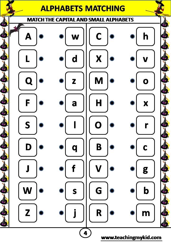Alphabet Matching Worksheets Pdf