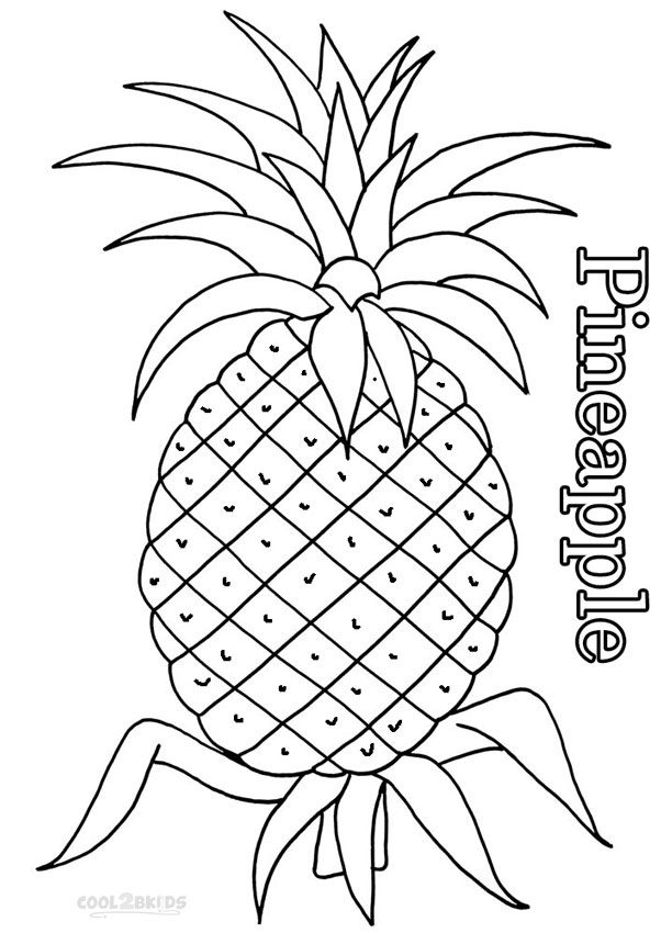 Pineapple Coloring Fruit