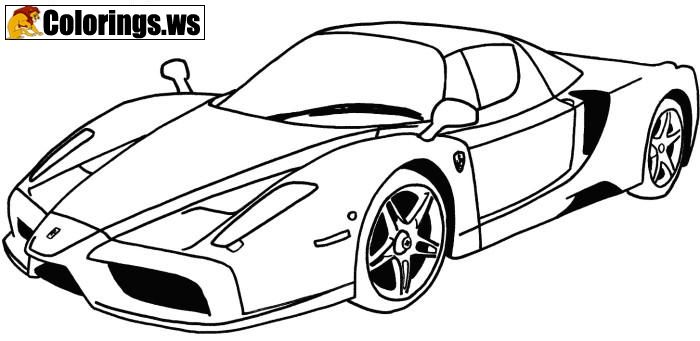 Coloring Sheets For Boys Cars