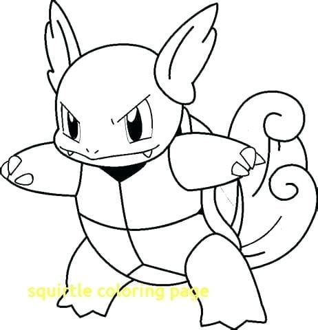 Wartortle Pokemon Coloring Pages Squirtle