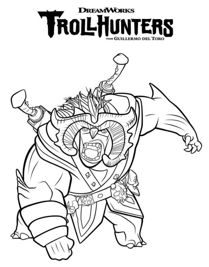 Trollhunters Coloring Pages Printable