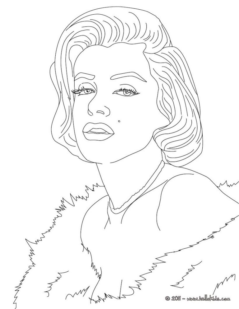 Celebrity Coloring Pages Printable