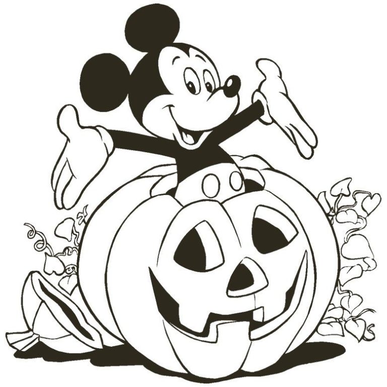 Coloring Pages For Kids Disney Halloween