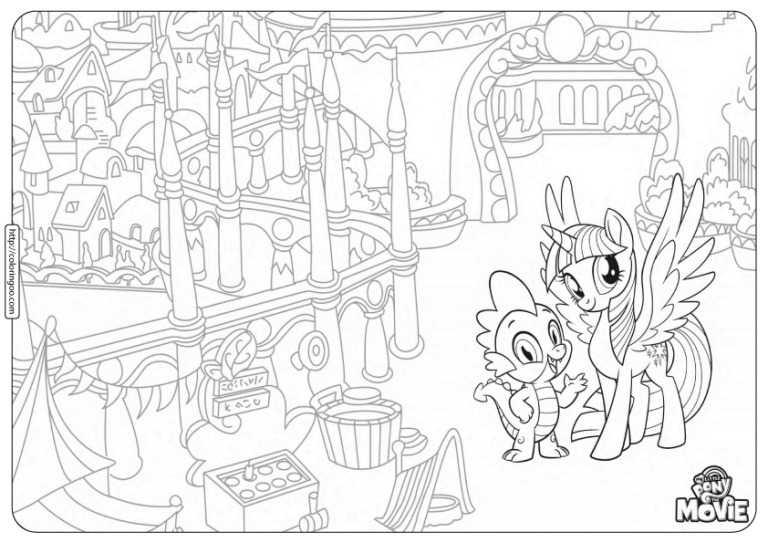 Twilight Sparkle My Little Pony Mermaid Coloring Pages