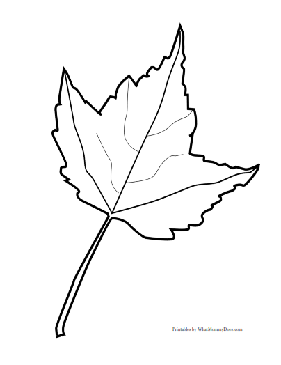 Maple Leaf Coloring Page Pdf