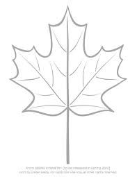 Printable Maple Leaf Coloring Page
