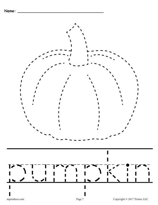 Free Printable Fall Cutting Worksheets