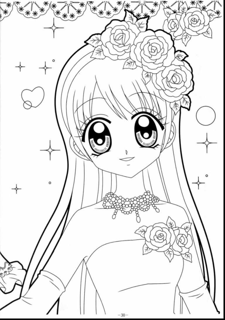 Printable Anime Coloring Pages For Kids