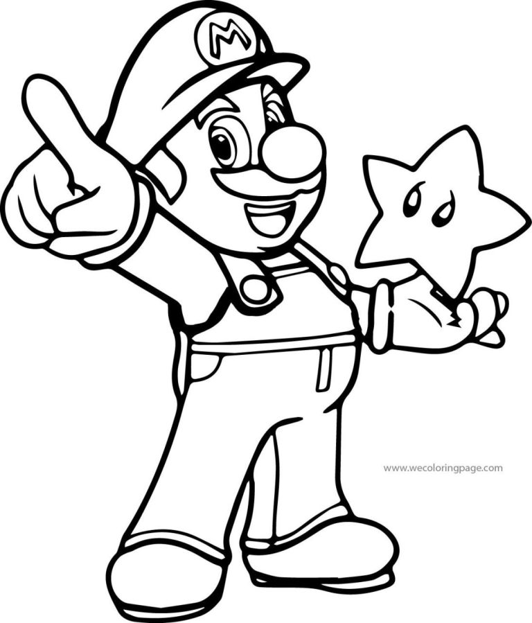 Popular Mario Coloring Pages Printable