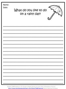 2nd Grade Writing Prompts Worksheets Pdf