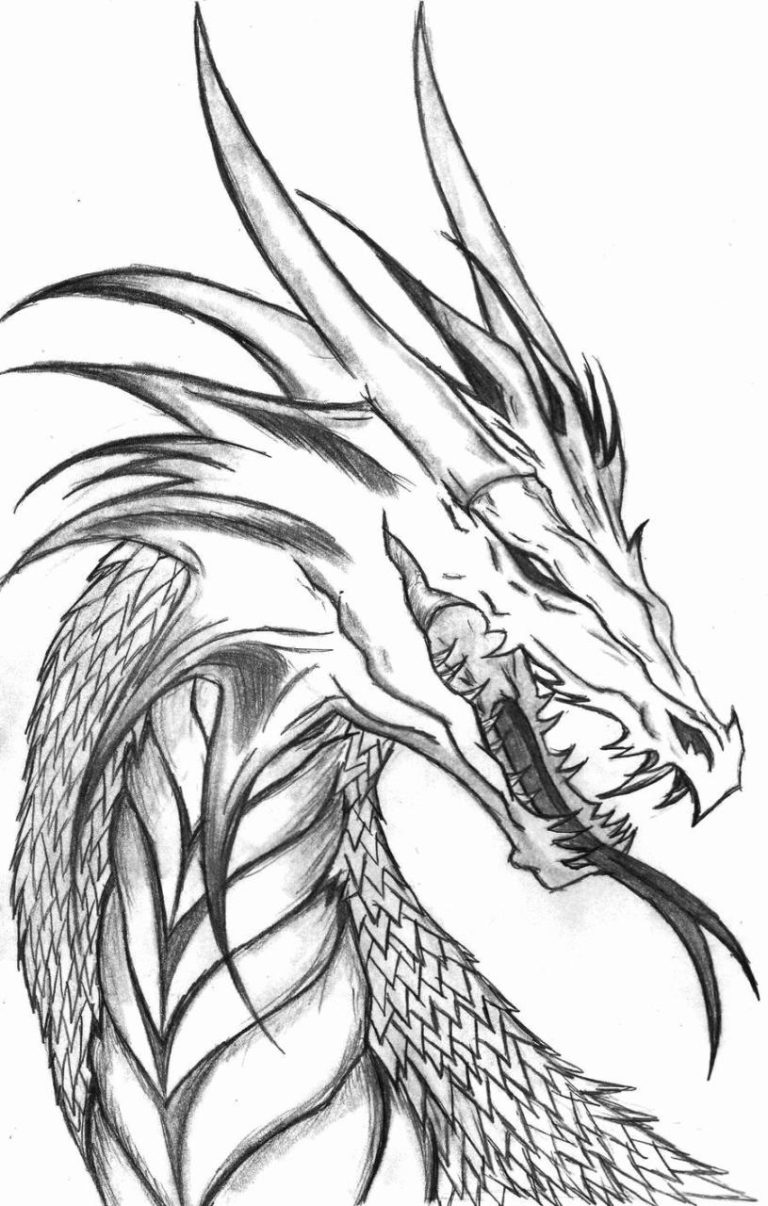 Cool Dragon Coloring Pages Hard