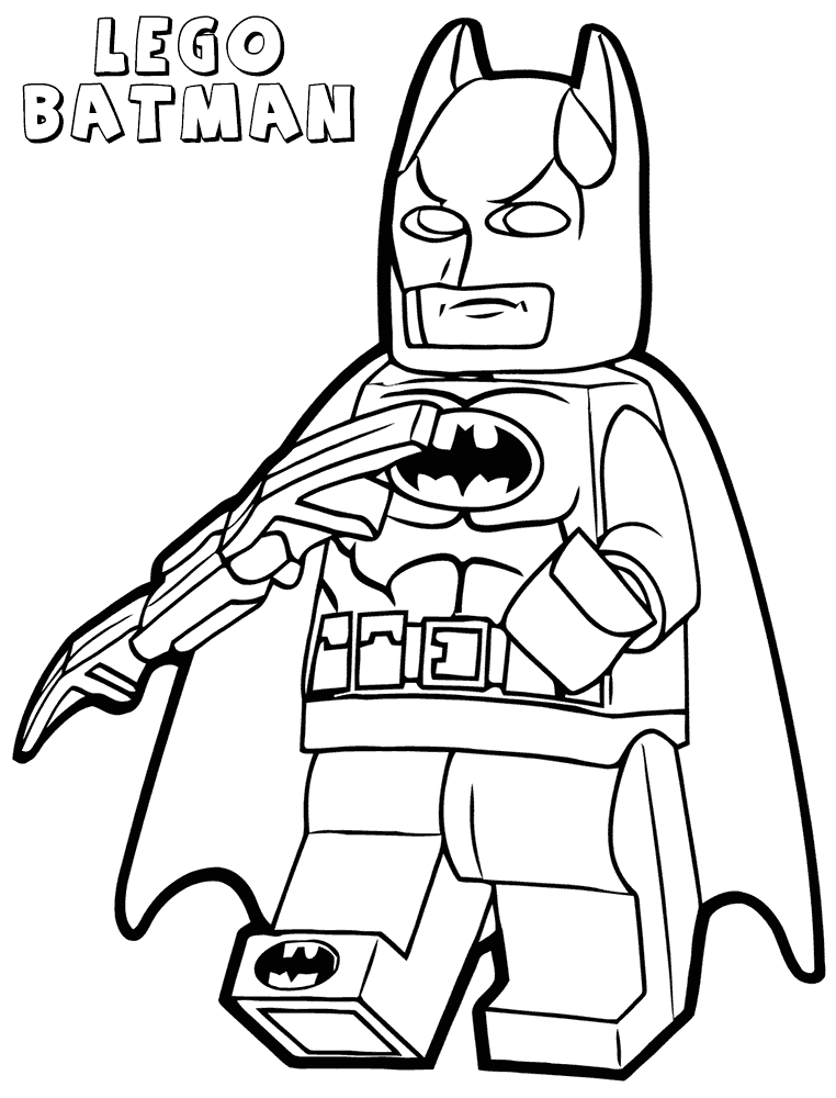 Lego Batman Coloring Pages Free Printable