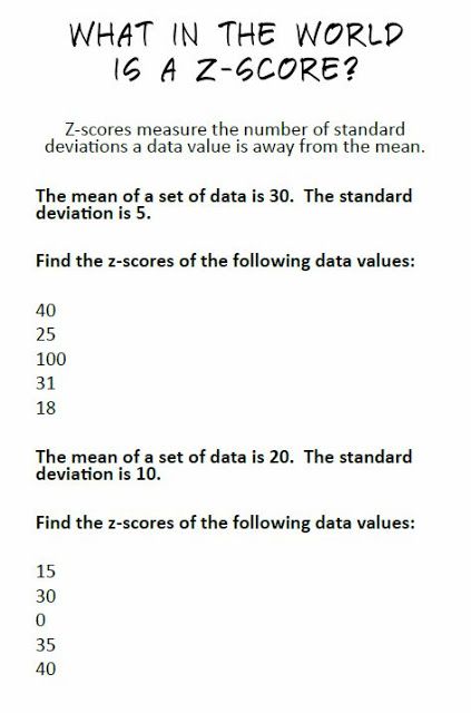Standard Deviation Practice Worksheet With Answers