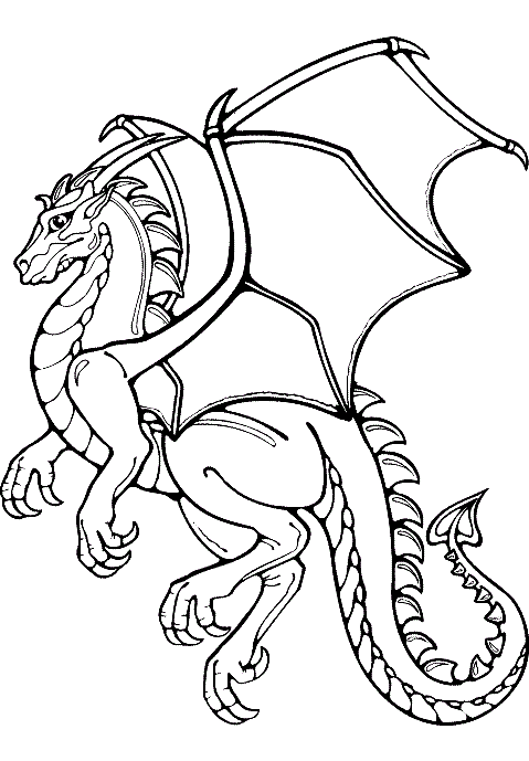 Dragon Coloring Pages For Boys Hard