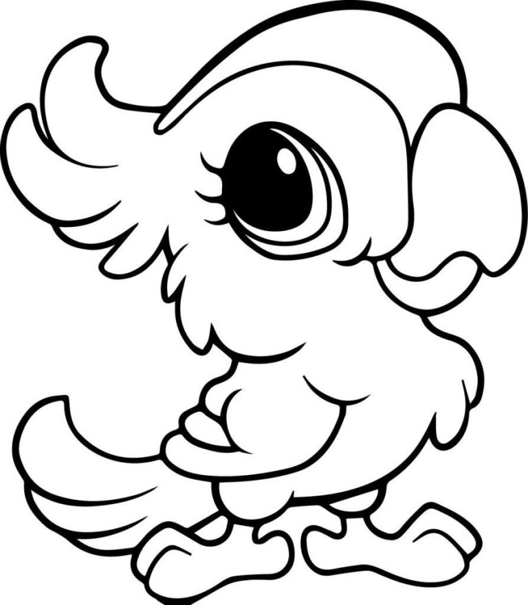Easy Animal Coloring Pages For Kids