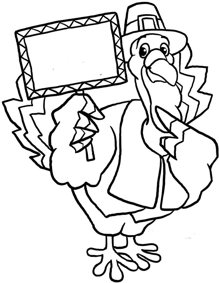 Funny Turkey Coloring Pages Printable