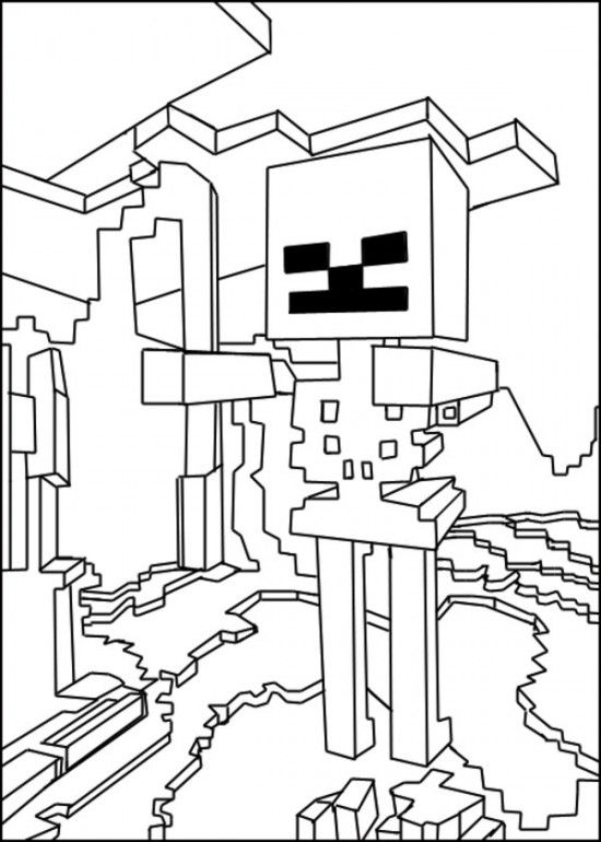 Easy Minecraft Coloring Pages Printable