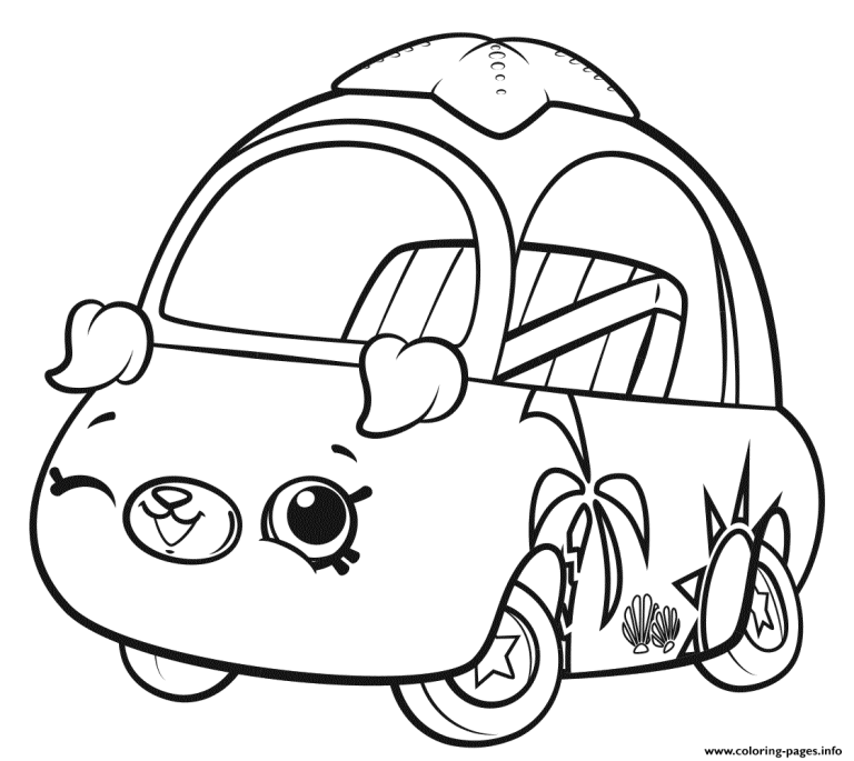 Cute Car Coloring Pages For Kids