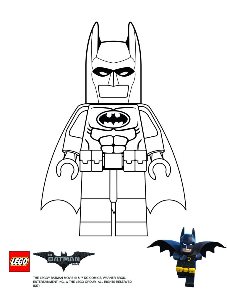 Lego Batman Coloring Pages For Kids