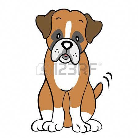 Easy Boxer Dog Coloring Pages