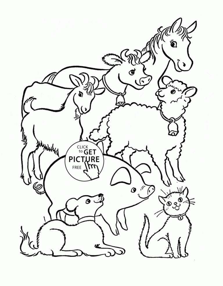 Farm Animal Coloring Pages Printable