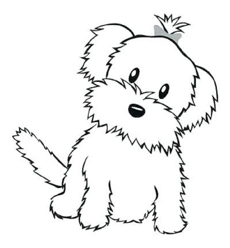 Printable Easy Dog Coloring Pages