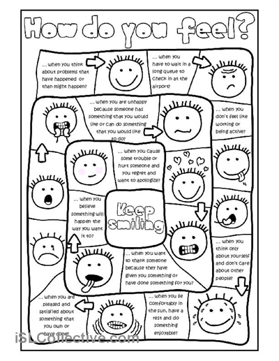 Printable Worksheets Feelings And Emotions Activities