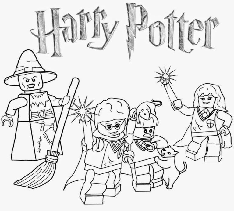 Easy Lego Harry Potter Coloring Pages