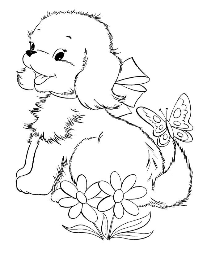 Baby Dog Cute Dog Coloring Pages