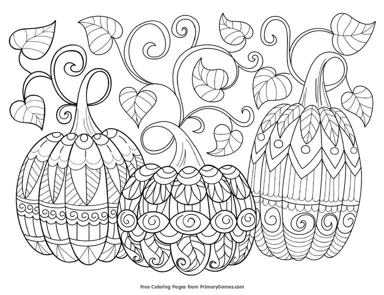 Halloween Pumpkin Coloring Pages Pdf