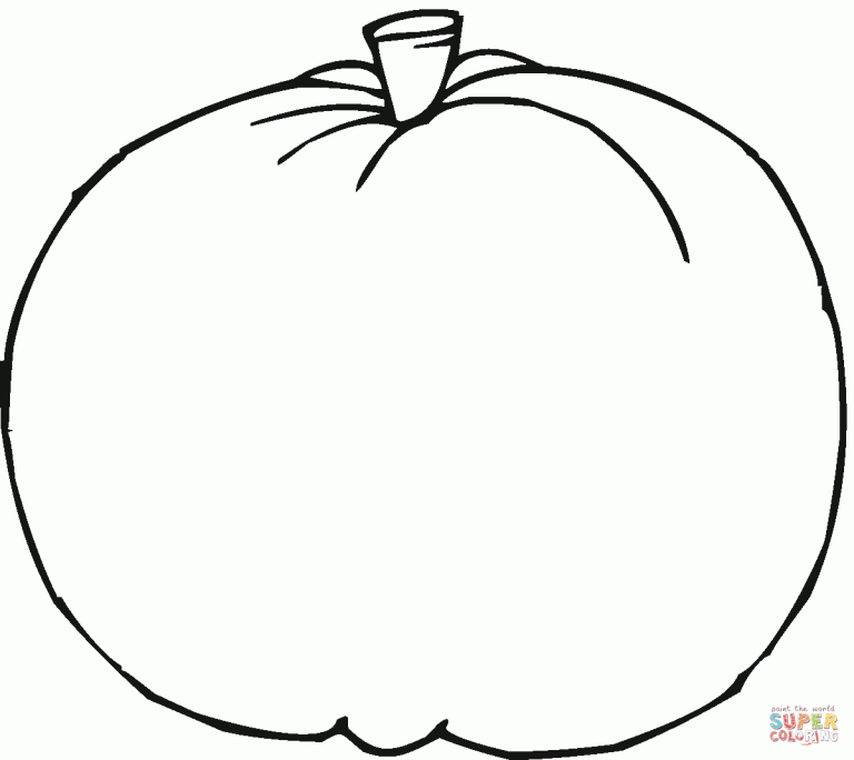 Pumpkin Coloring Pages Free Download