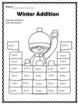 Free Printable Winter Worksheets For First Grade