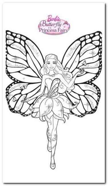 Fairy Mermaid Barbie Coloring Pages