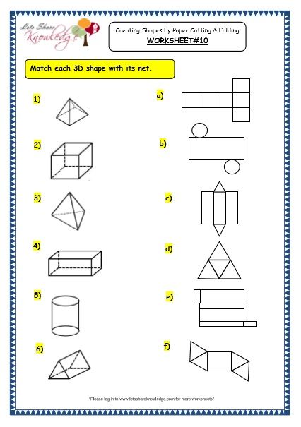 3rd Grade 2d And 3d Shapes Worksheets Pdf