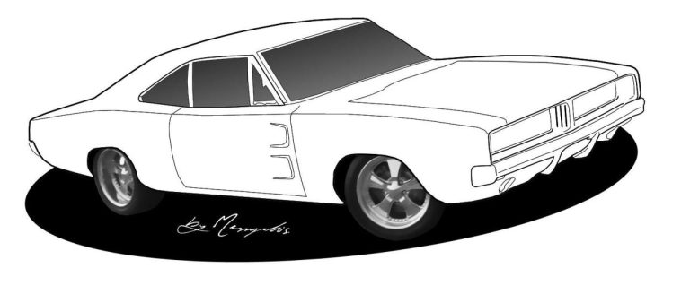Muscle Car Coloring Pages To Print